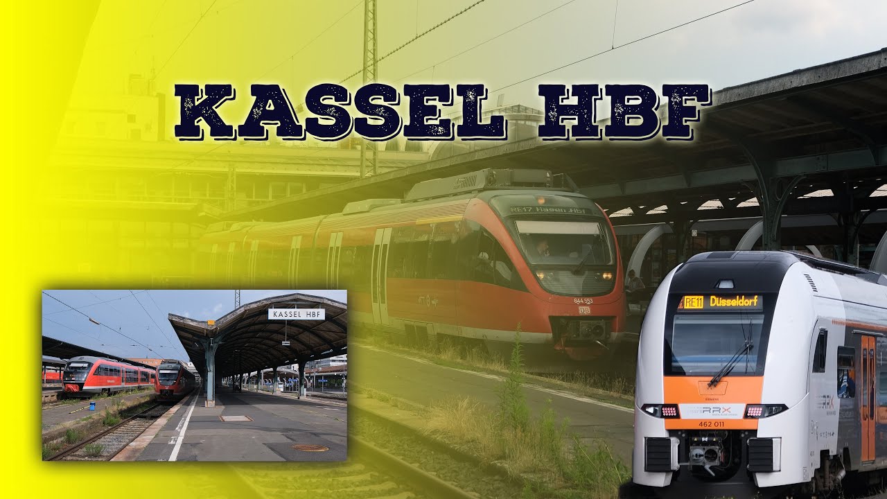 Kassel Hbf mit BR 644, 462, 146, RegioTram etc.