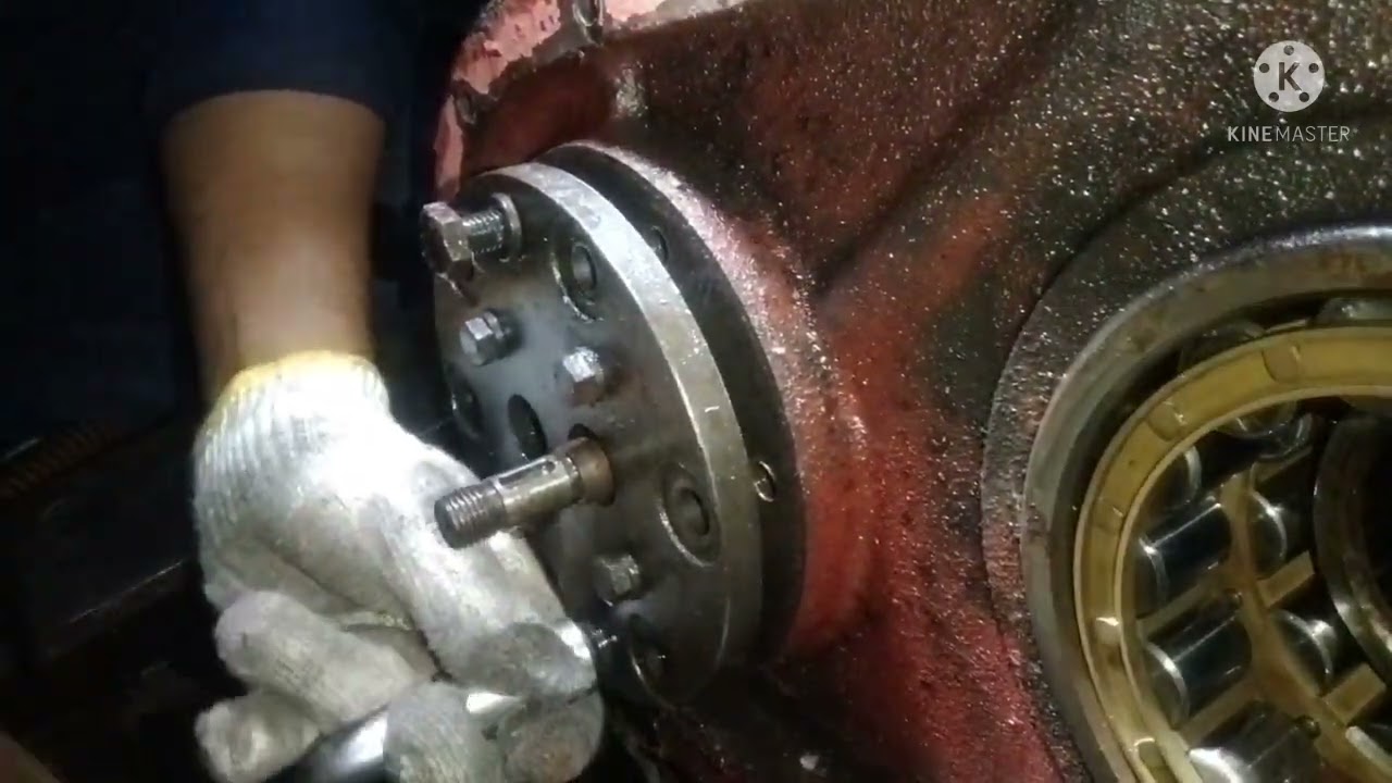 tutorial buka pasang pompa oli gearbox kapal