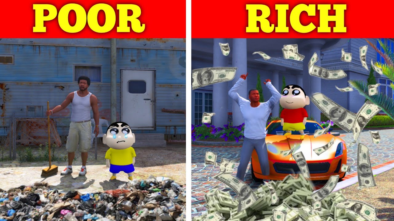Franklin Poor Life To Rich Life in GTA 5!