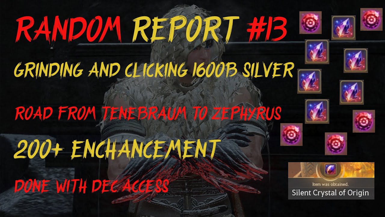 The Ghillie Striker - Random Report #13 - 1600 bil silver for 7 AP - Tenebraum to Zephyrus road
