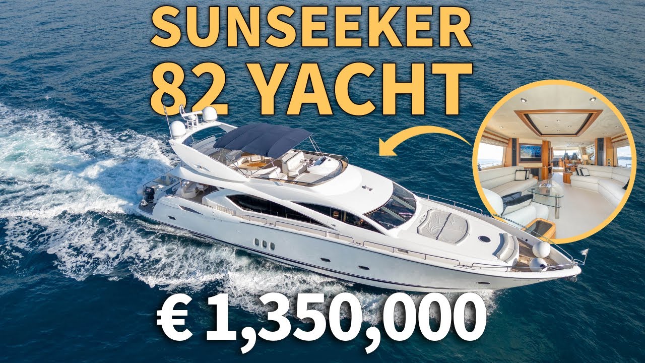 Stunning Example of Sunseeker's Magnificent 82 Yacht | €1,350,000 Yacht For Sale 