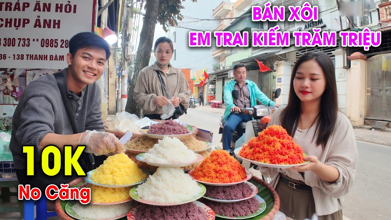 Em trai bán xôi Kiếm trăm triệu dễ dàng
