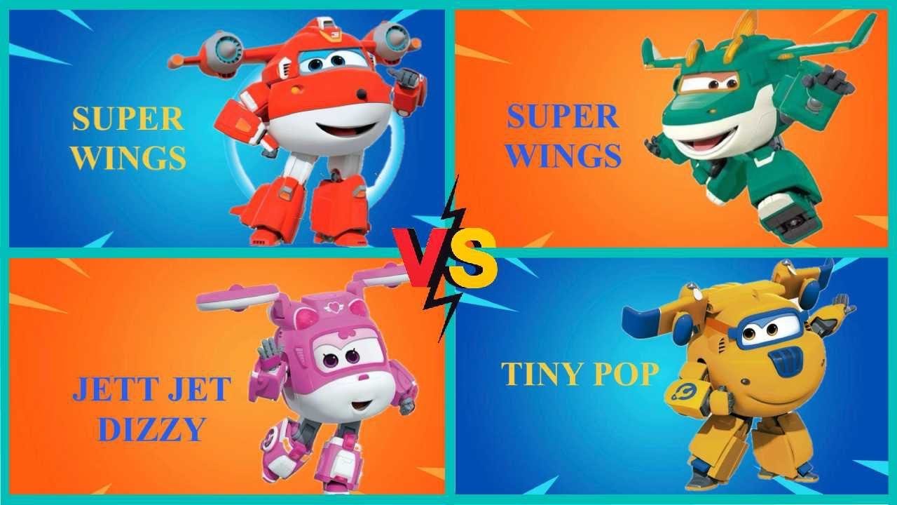 Super Wings Tiles Hop Battle ✈️ Jett vs Dizzy vs 014