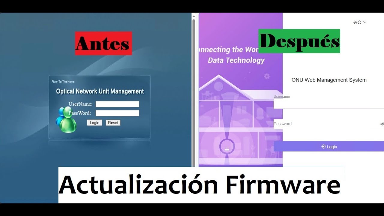 Actualización de firmware onu cdata | cdata firmware update