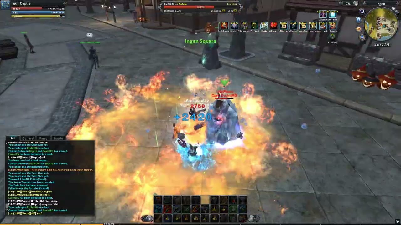 Revolution RaiderZ - Ranger (Deptre) vs Sorcerer (EvoletRG)