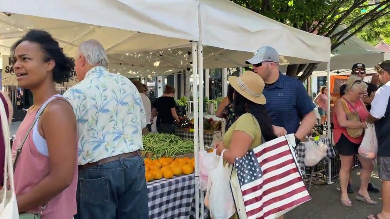 Market Square Farmers Market in Knoxville, Tennessee August 2022