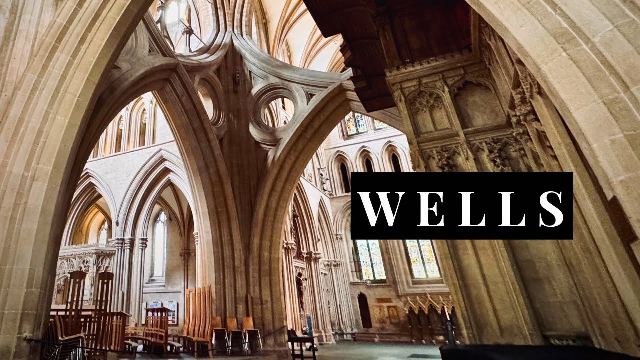  Wells Cathedral and Walk in England’s Tiniest City [4K]