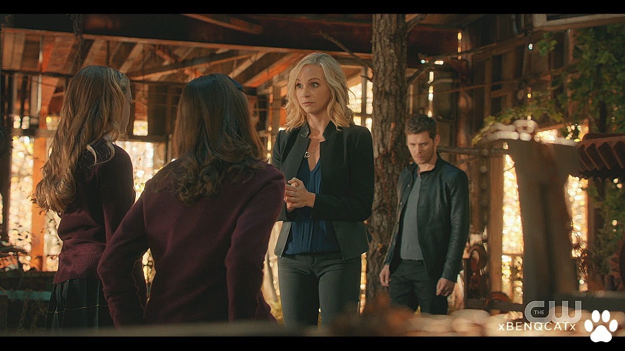 The Originals 5x12: Talk with twins + Alaric shoots Klaus with a crossbow | Klaroline Scene 3