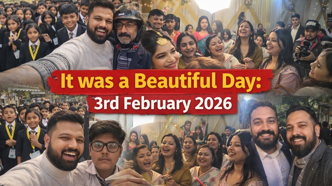 3rd Feb 2026 | Beautiful day | sir manoj speech | School and tuition| Tuition came to meet | 