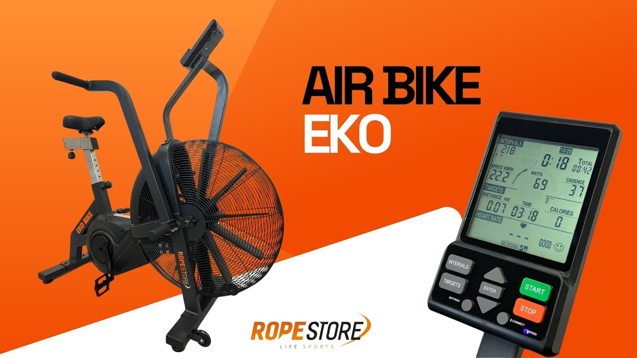Air Bike Eko Rope Store - Painel Interativo Com Conectividade para App de Ciclismo.