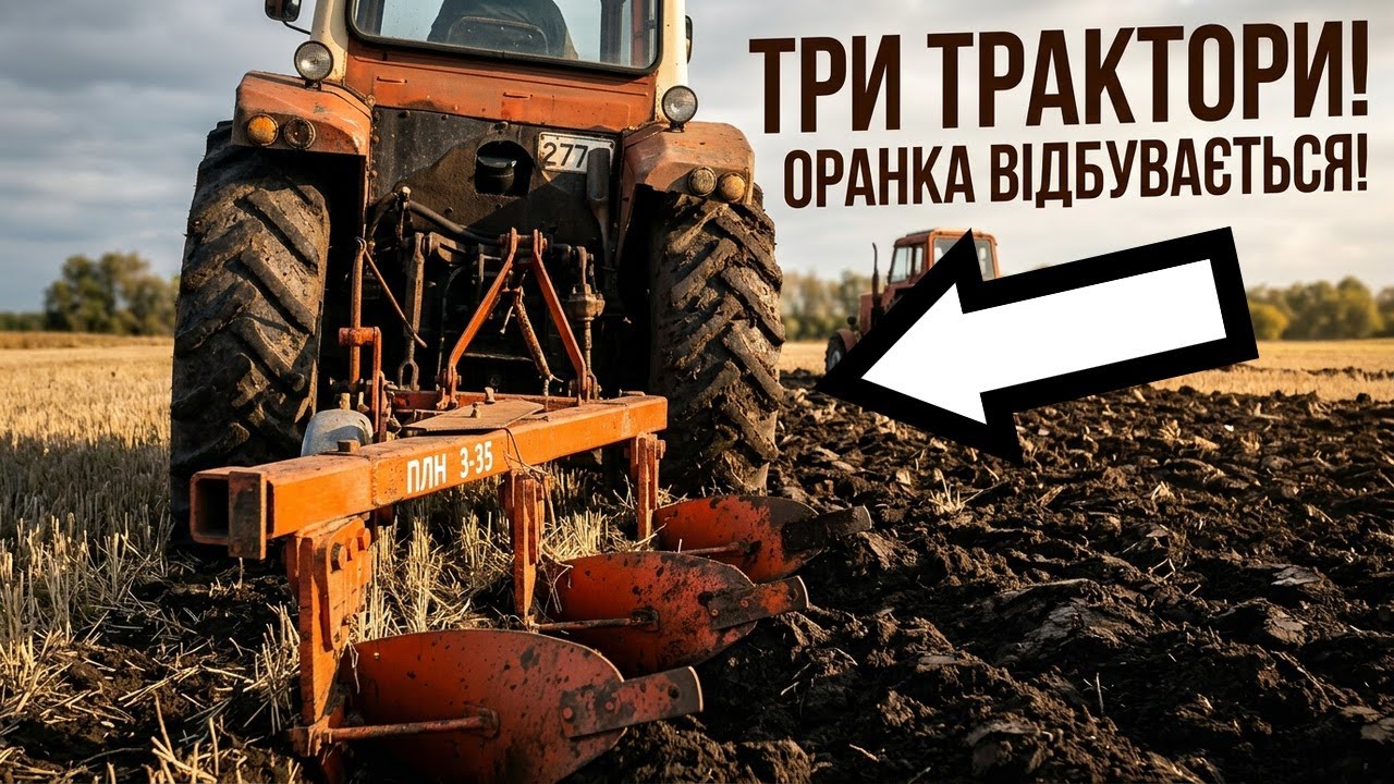 Пахота в три трактора. 2, МТЗ-80 И ЮМЗ-6
