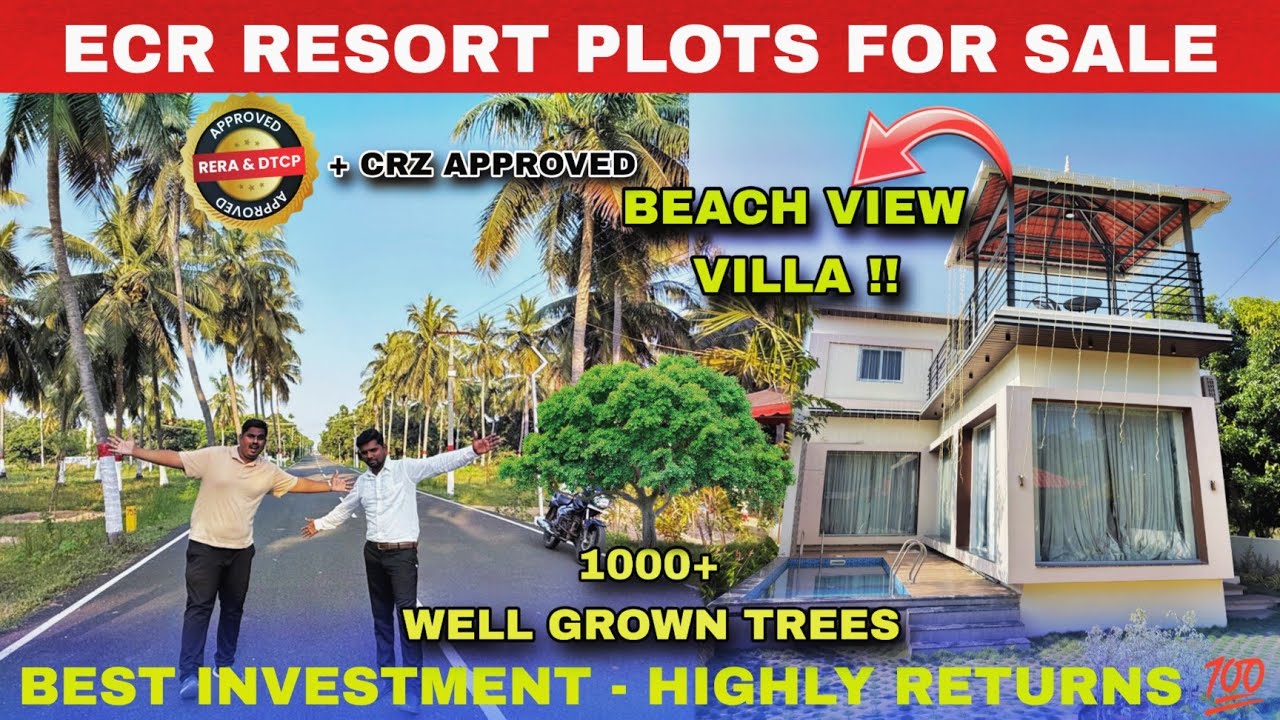 RESORT PLOTS SALE IN ECR LAND SALE IN ECR  | ECR Plots - Beach Property For Sale !!