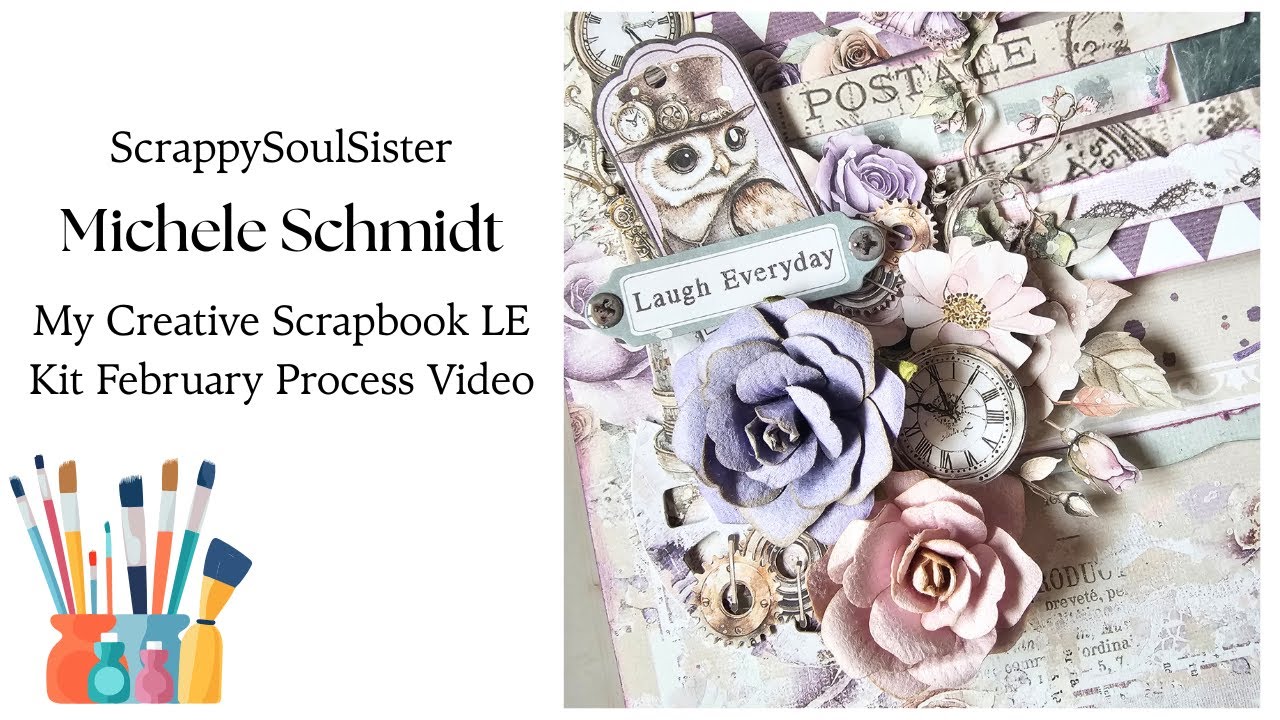 Видео процесса создания набора для скрапбукинга My Creative Scrapbook February LE Kit - Экспериме...