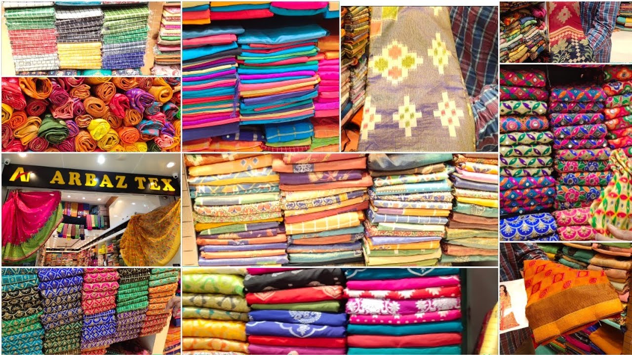 Designer Fabric Market @100| Plain sarees @250| Pochampally @295| Brasso @395| wholesale market|