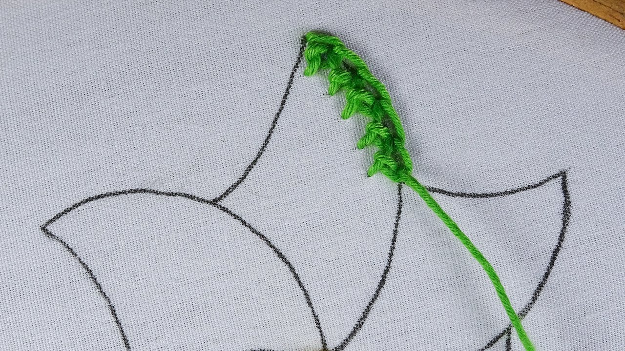 💖Most elegant viral stitch flower design with easy following tutorial🔥