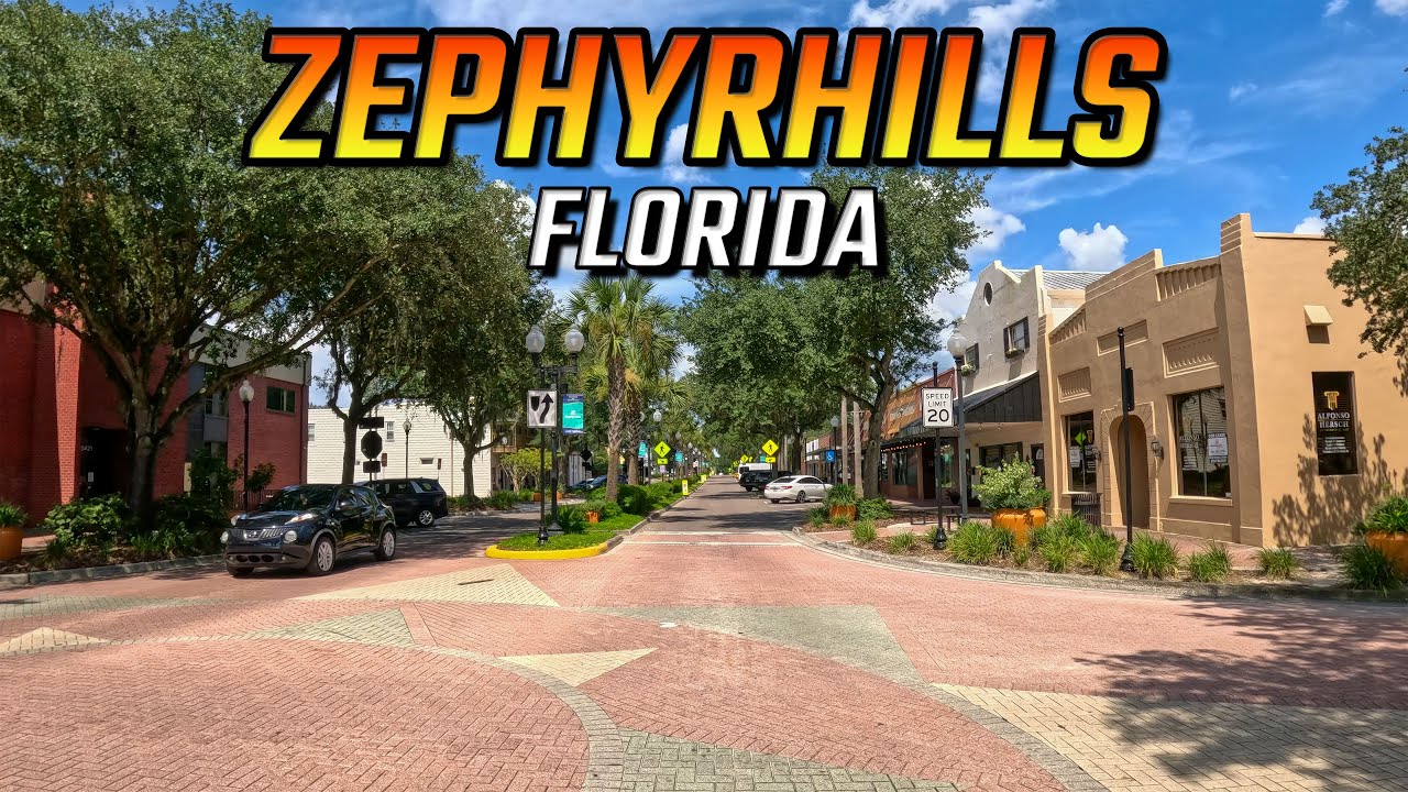 Zephyrhills Florida Driving Through