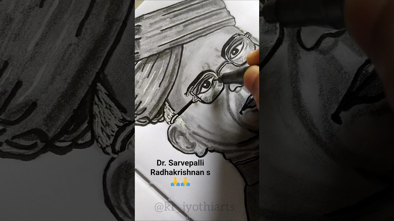 Happy teacher's day Dr. Sarvepalli Radhakrishnan drawing 