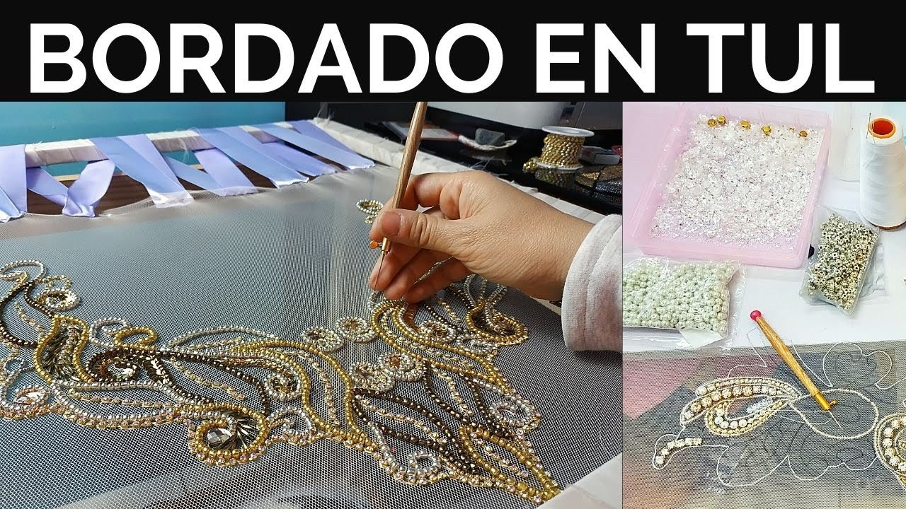 Bordado para principiantes en Luneville paso a paso