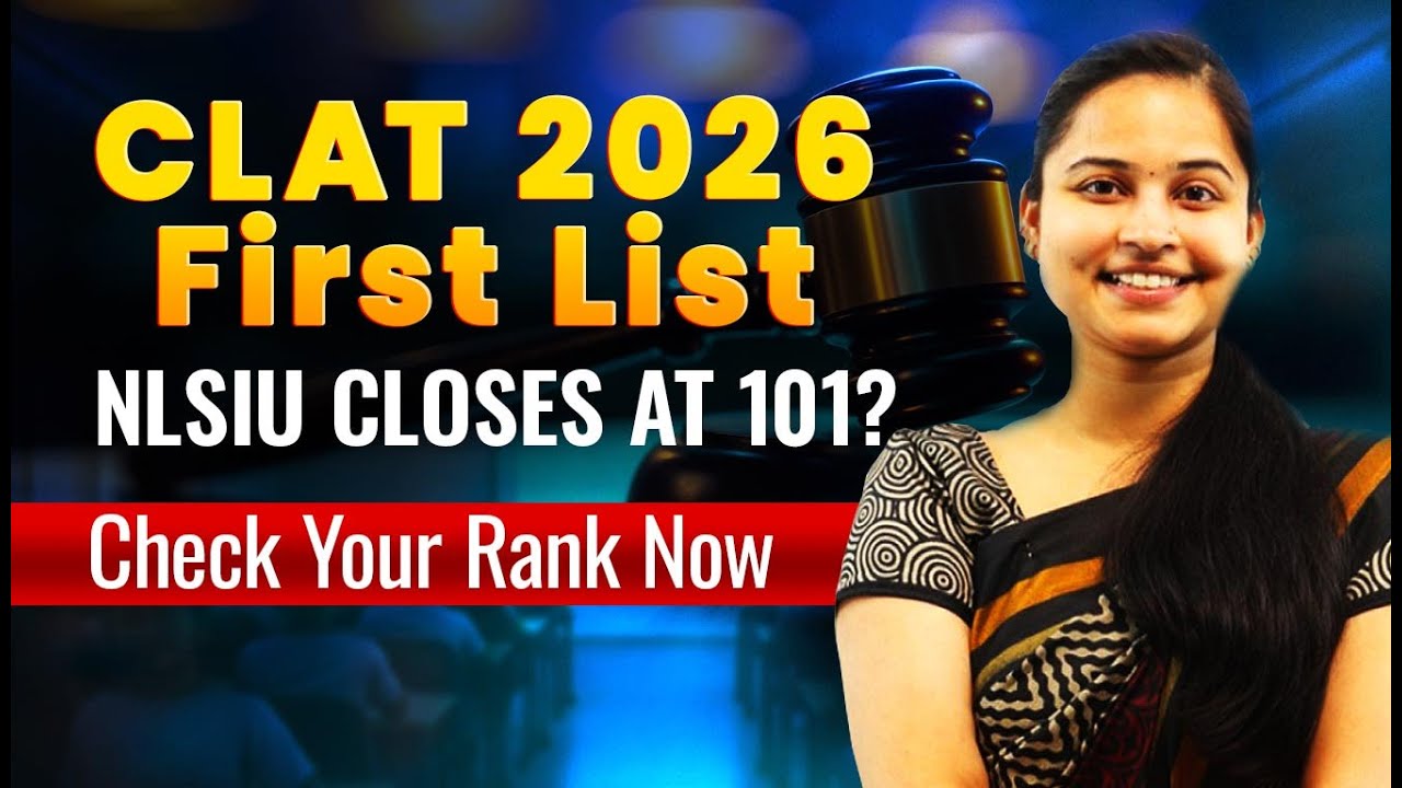 CLAT 2026 Cut-offs OUT! 🚨 NLSIU & NALSAR Rank Reveal
