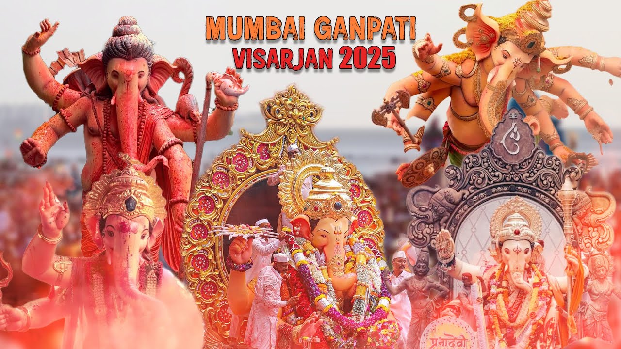 MUMBAI GANPATI VISARJAN 2025 | LALBAUG CHA RAJA VISARJAN | MUMBAI GANPATI 2025