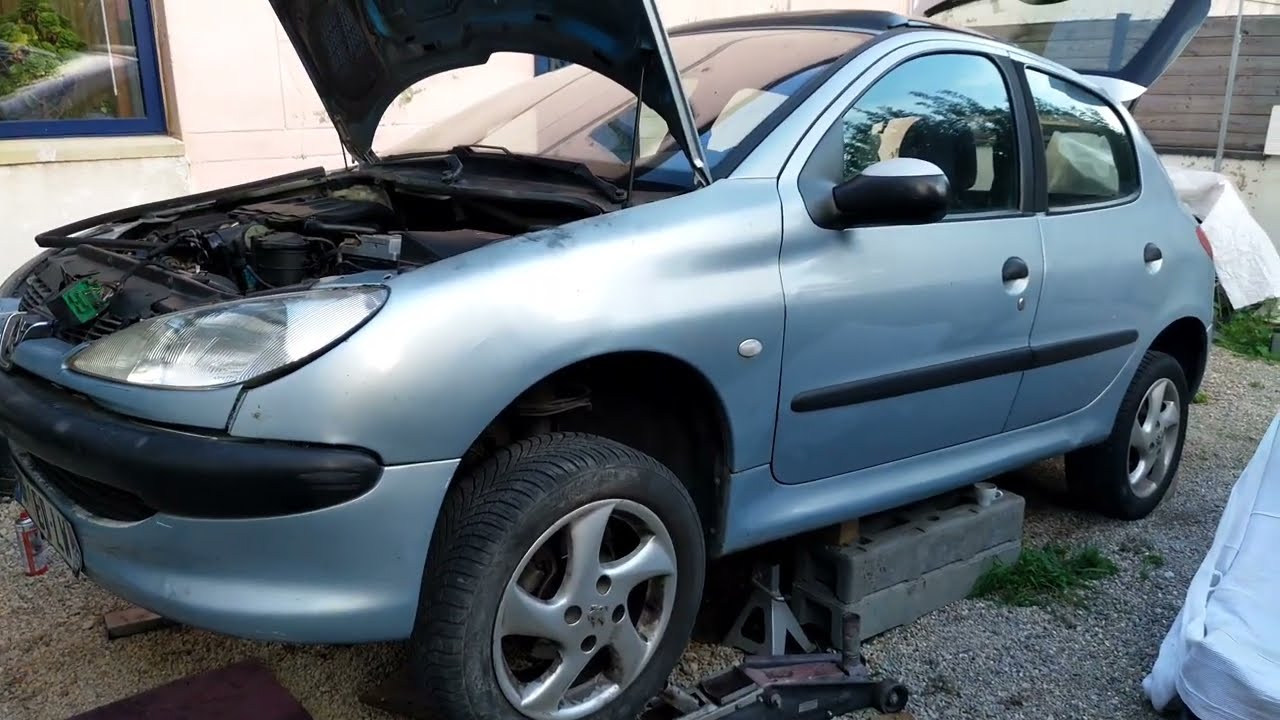Peugeot 206 замена сцепления в полевых условиях