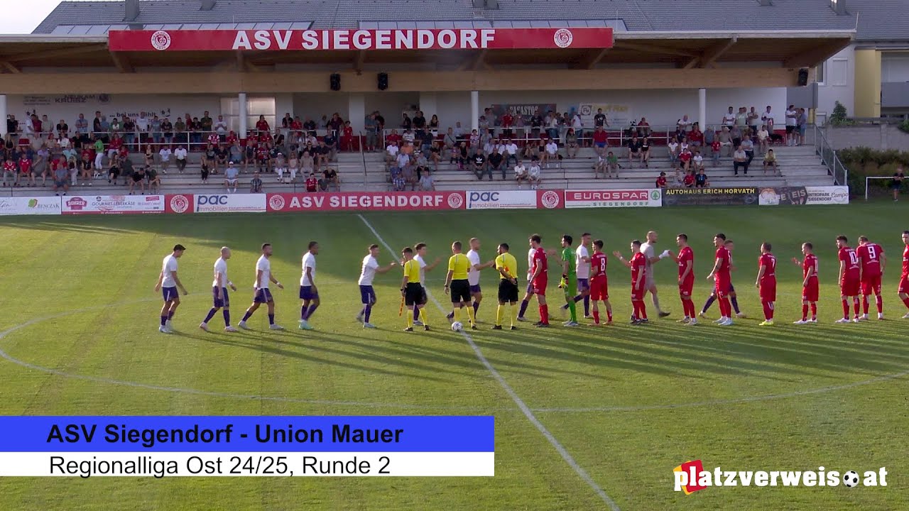 Highlights ASV Siegendorf - Union Mauer, Ostliga 24/25
