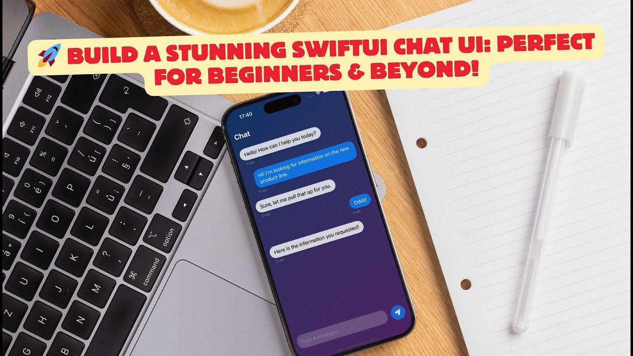 🚀 Создайте потрясающий пользовательский интерфейс чата SwiftUI: идеально для новичков!