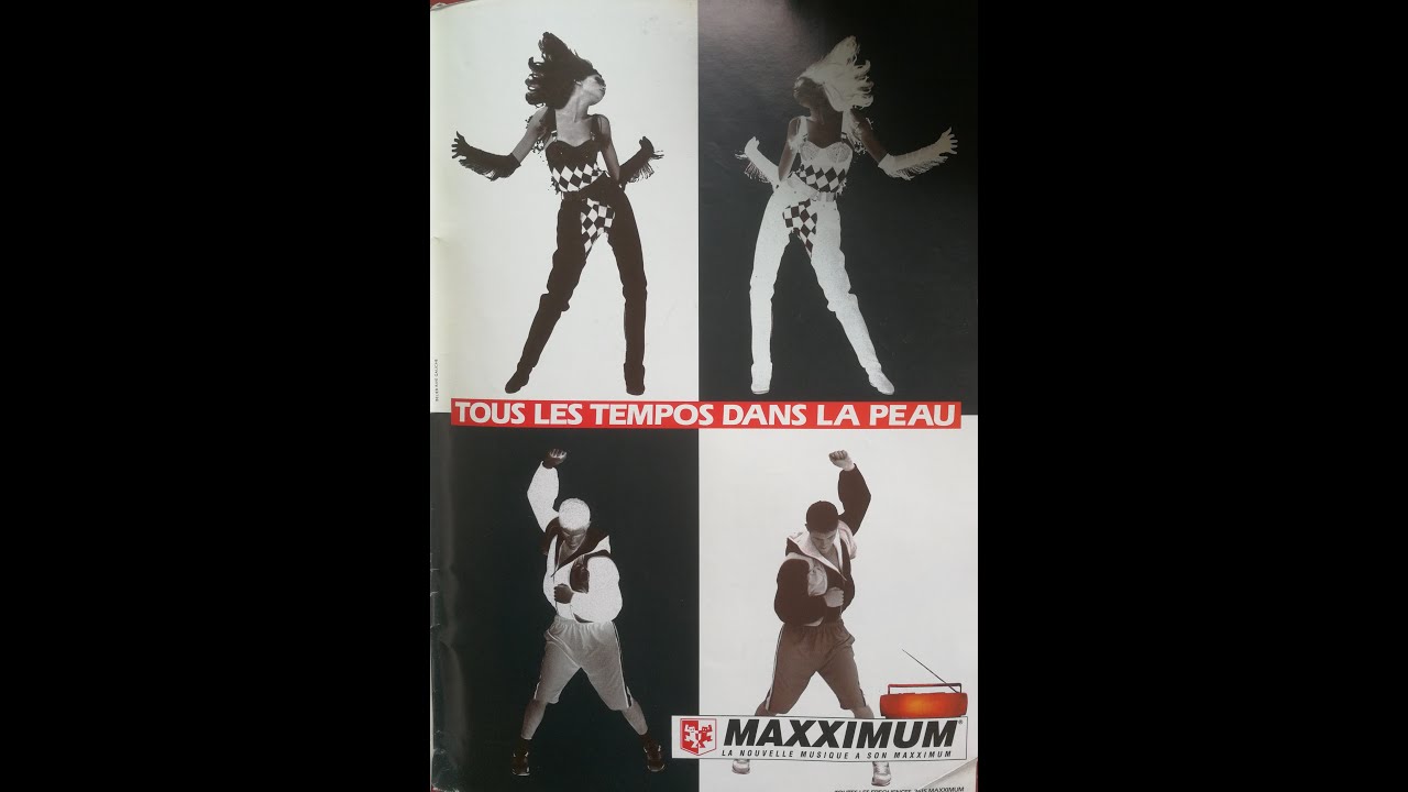 Publicité Maxximum pour les compilations Tous en boite, Techno Dance Party.... 1991