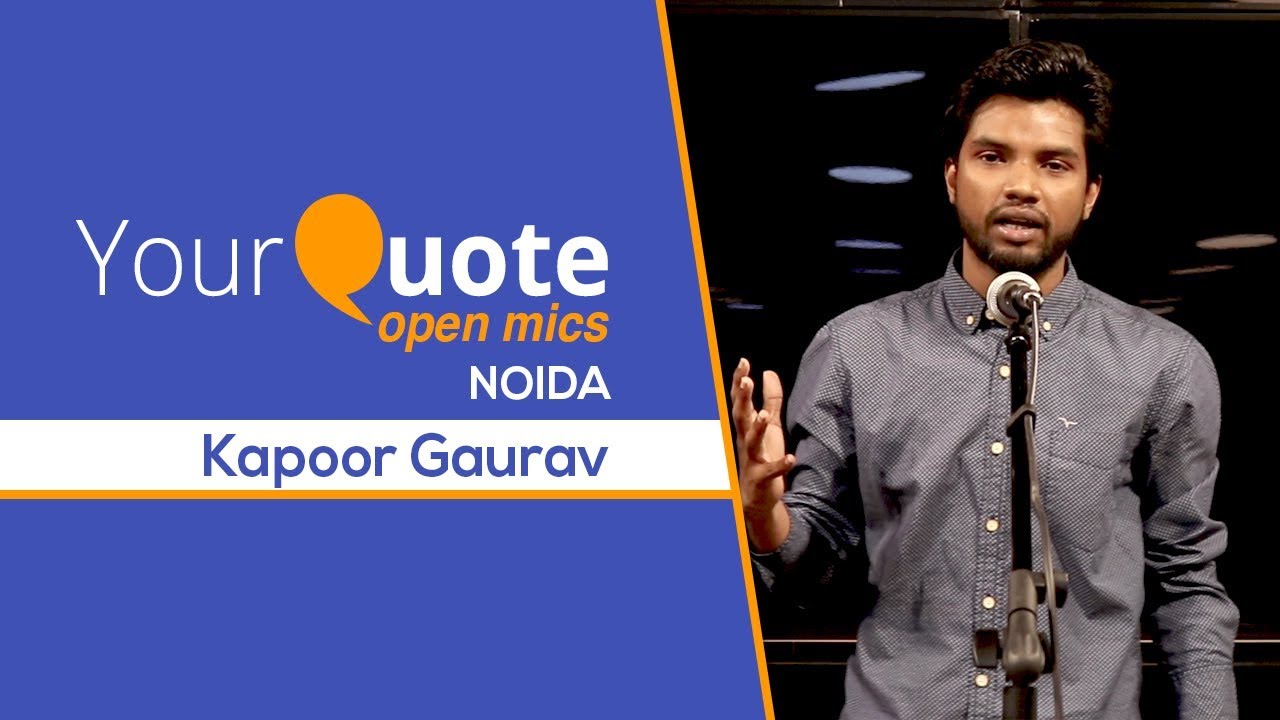 'Ek Din Bhram Yeh Todunga' by Kapoor Gaurav | Hindi Poetry | YQ - Noida (Open Mic 5)