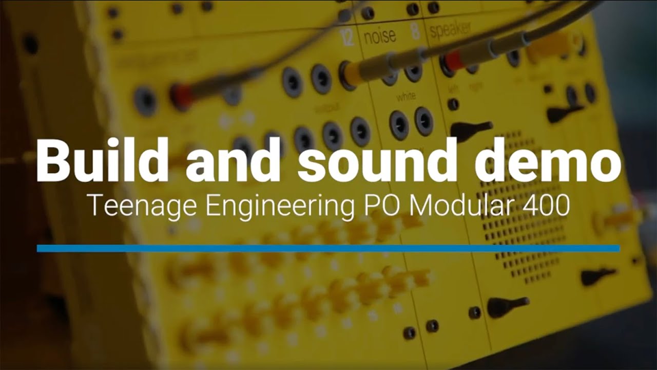 Teenage Engineering PO Modular 400 – No talking sound demo & time-lapse build