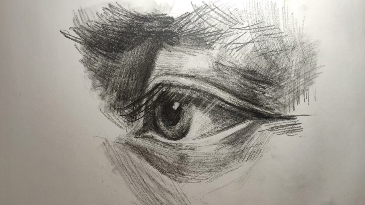 【素描】眼睛 侧面 [Sketch] Side view of eyes 【スケッチ】目の側面