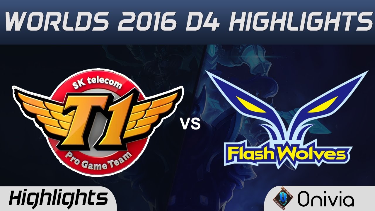 SKT vs FW Highlights Worlds 2016 D4 SK Telecom T1 vs Flash Wolves