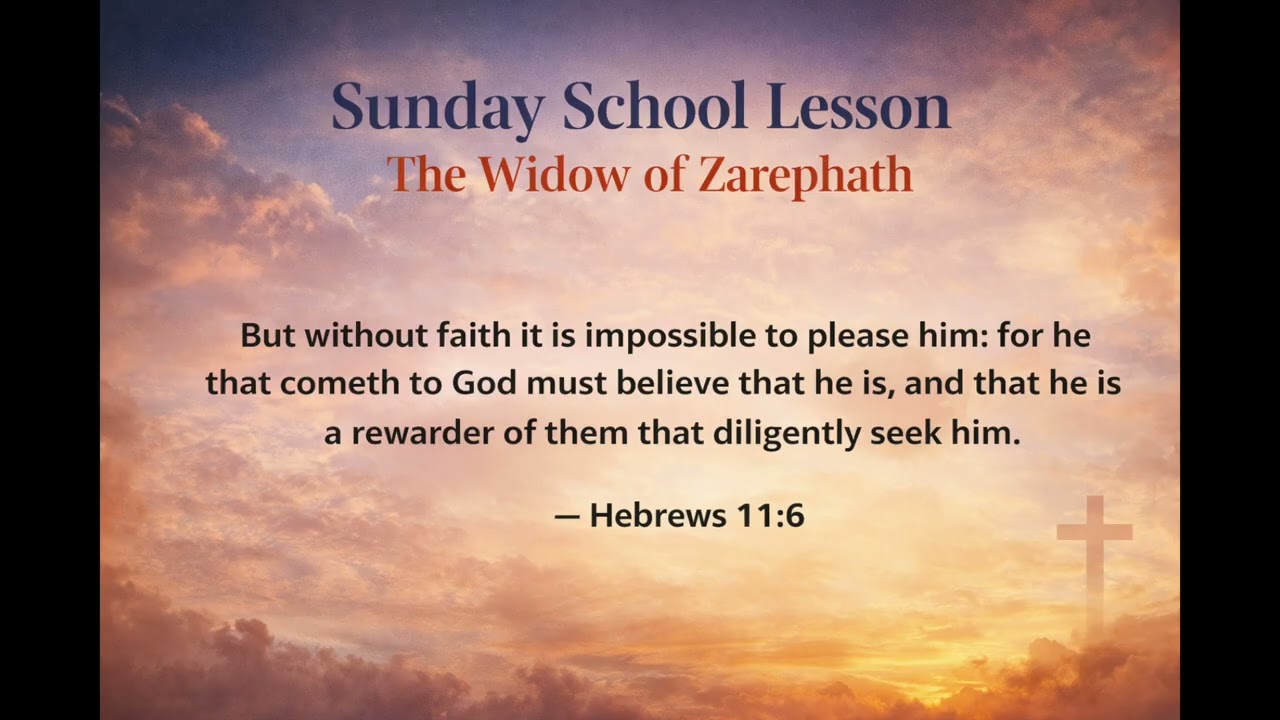 [Search - Lesson 73] The Widow of Zarephath | Apostolic Faith Sunday School
