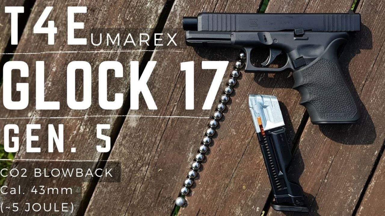 T4E Glock 17 Gen.5 cal. 43 (5 Joule) #airgun #umarex