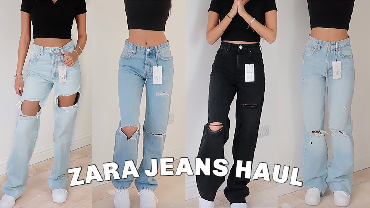 ZARA JEANS TRY ON HAUL: testing the best straight leg/wide leg jeans
