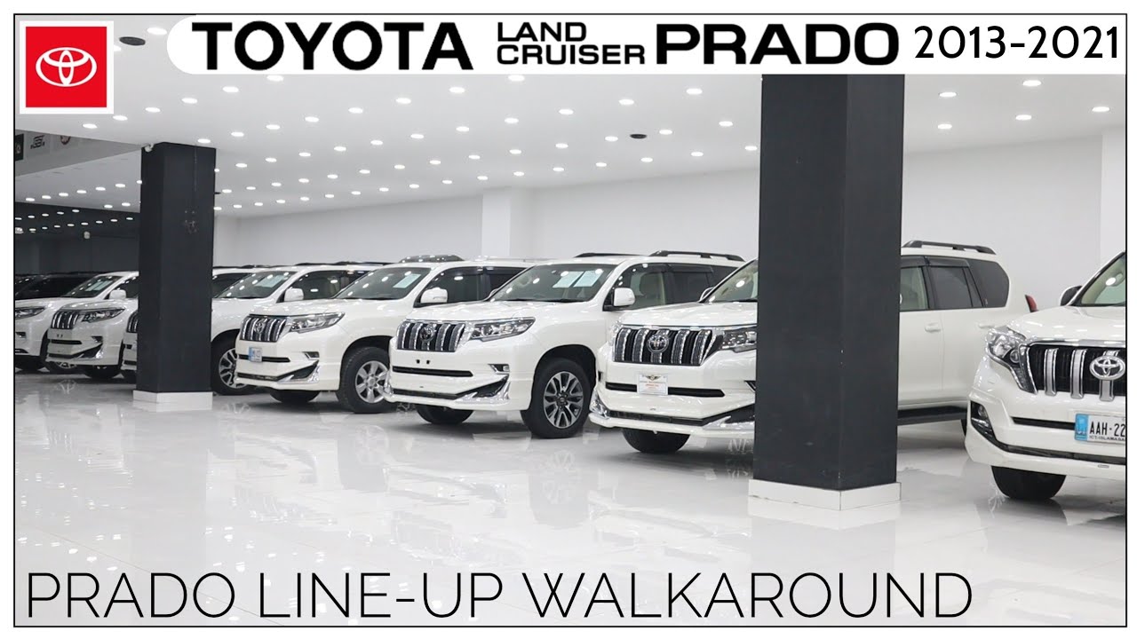 Toyota Land Cruiser Prado TX.L Line-up Walkaround. 2013 to 2021 | All White