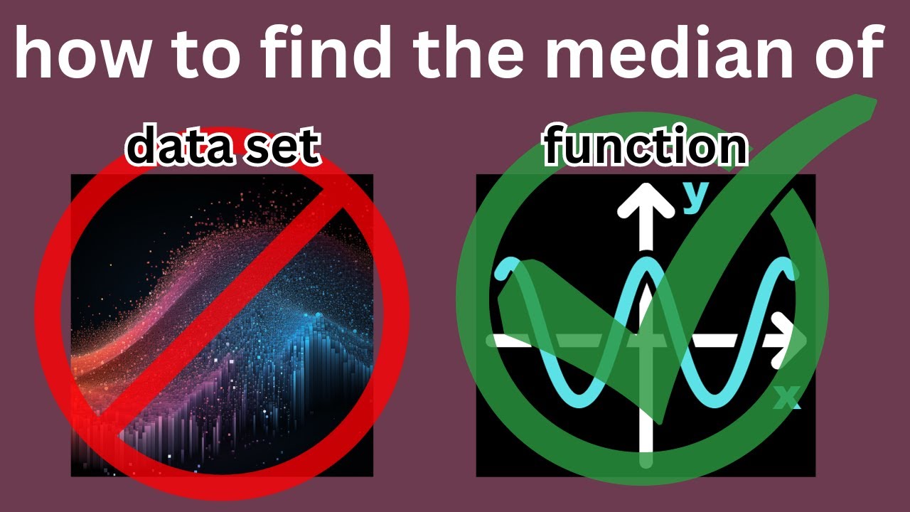 how to find the median ... of a function!