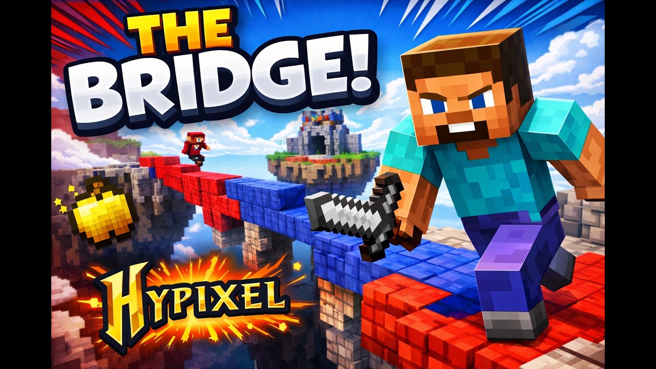 Kinda easy 1v1 on the Hypixel Bridge game