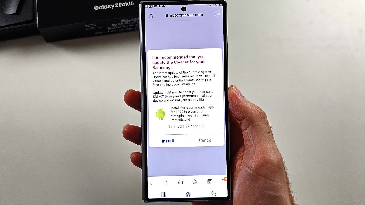 Как удалить вирус с Samsung Galaxy Z Fold 6 (я заражен?)