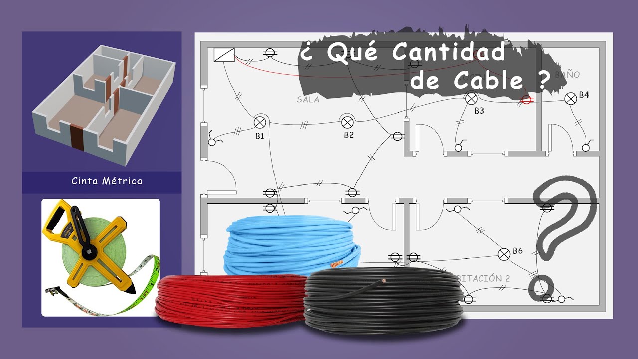 Cómo Calcular la Cantidad de Cable ? | Metrado de una Instalación Eléctrica de una Vivienda