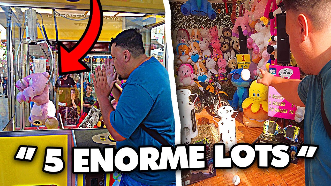 ON A RUINER LA FETE FORAINE GEANTE DU NORD (peluche de 2 mètres mdr)