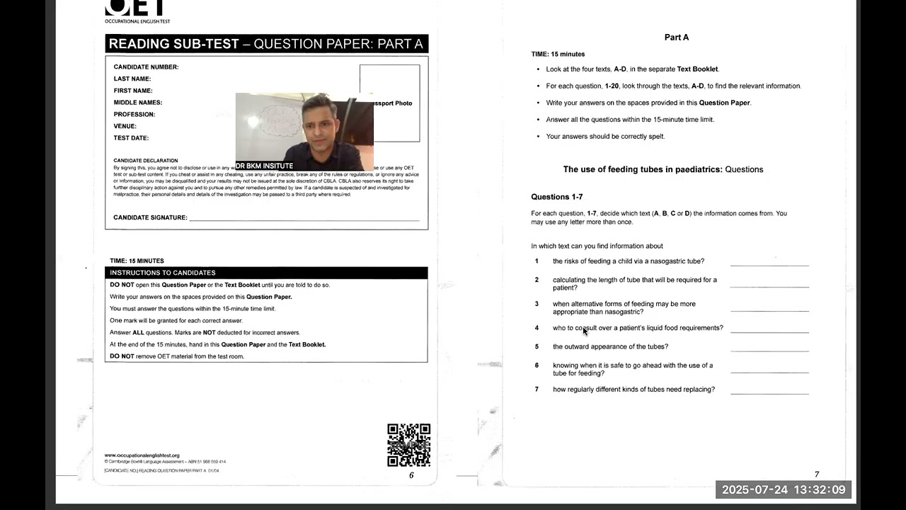 Oet Reading Part A : Time Management Strategy | Dr Bkm Institutes