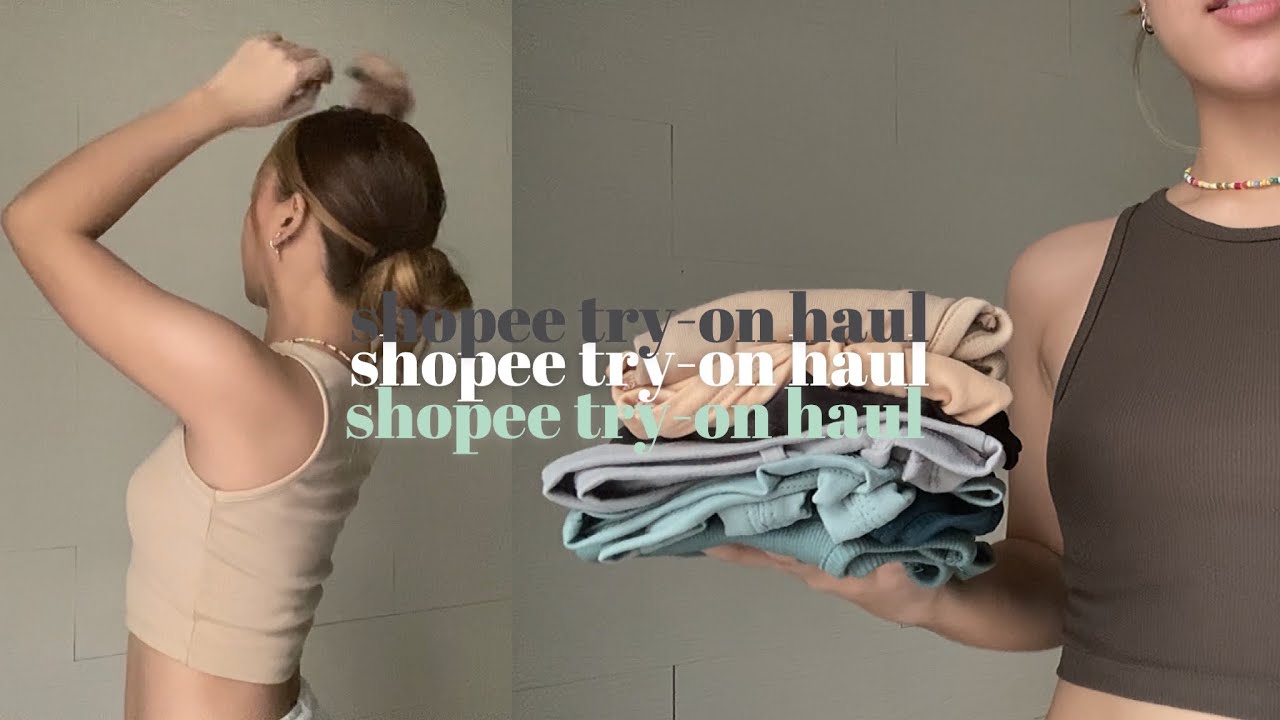 shopee try-on haul (closet must-haves, bag, accesories ++) 💫