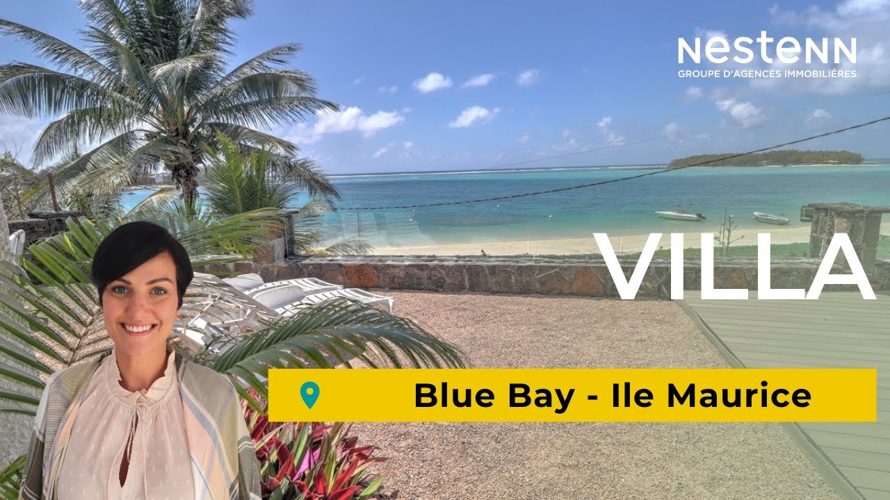 Beachfront 6-bed villa in Blue Bay, Mauritius - For Sale