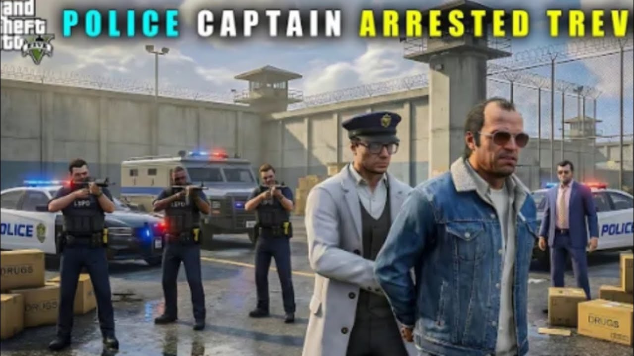 GTA 5 : POLICE CAPTAIN ARRESTED TREVOR ||BB GAMING