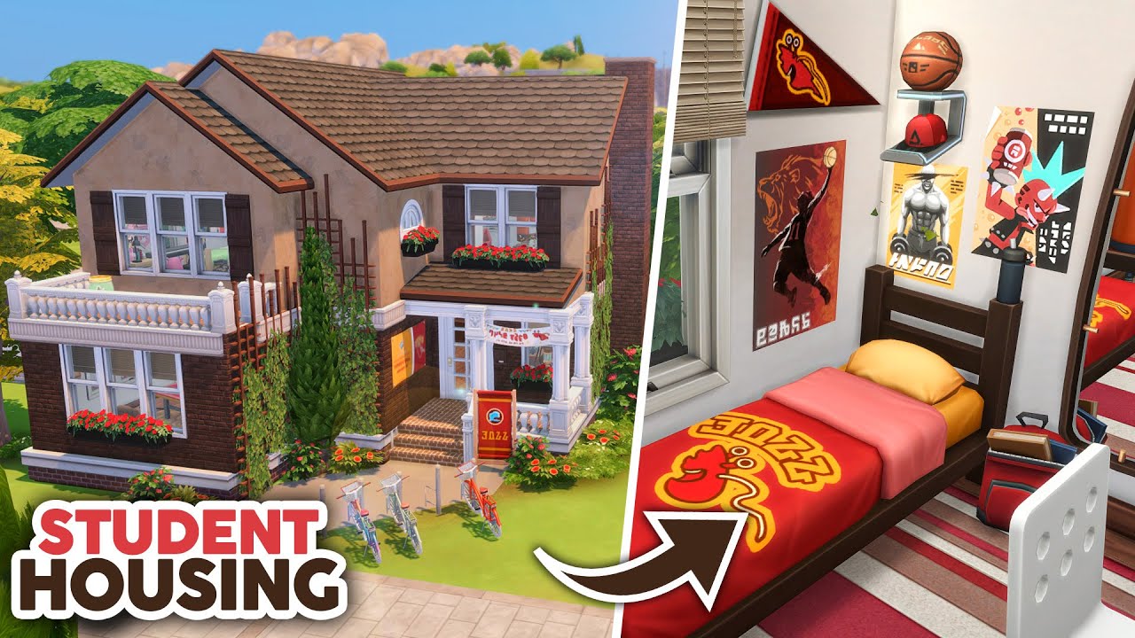 University Student Housing 📚 // The Sims 4 Speed Build