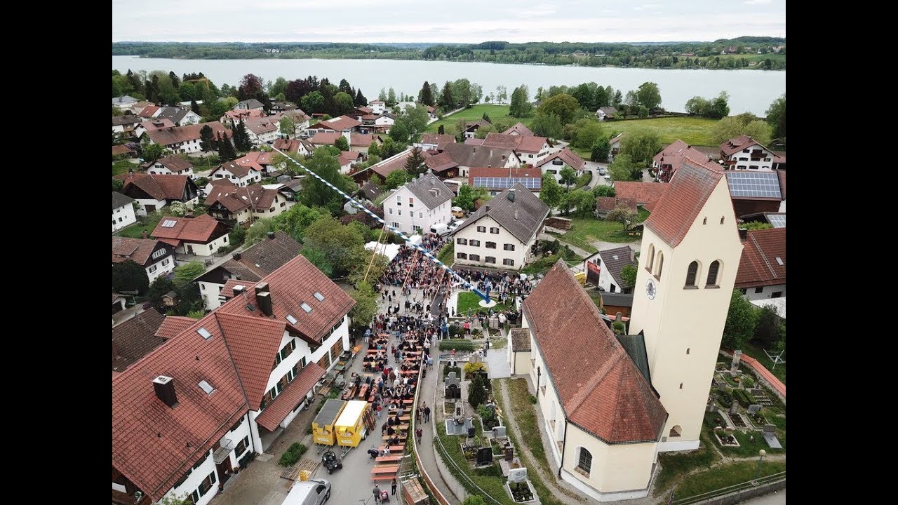 Maibaum aufstellen 2018 - Burschenschaft Steinebach