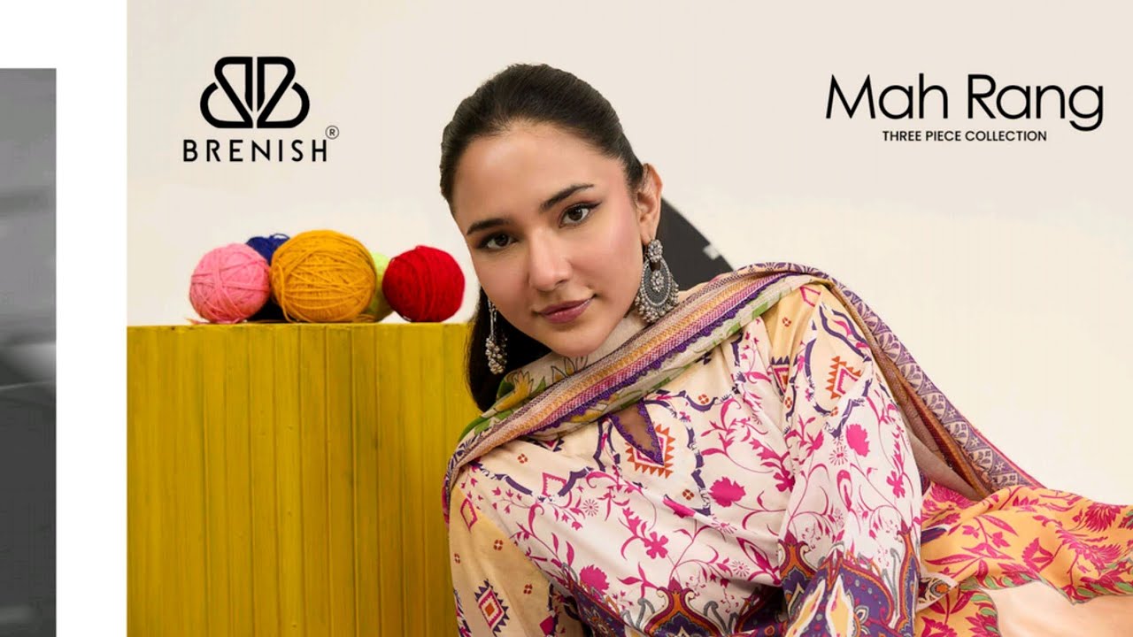 MAH RANG BY BRENISH VOL 1 LUXURY DIGITAL PRINTED LAWN COLLECTION 