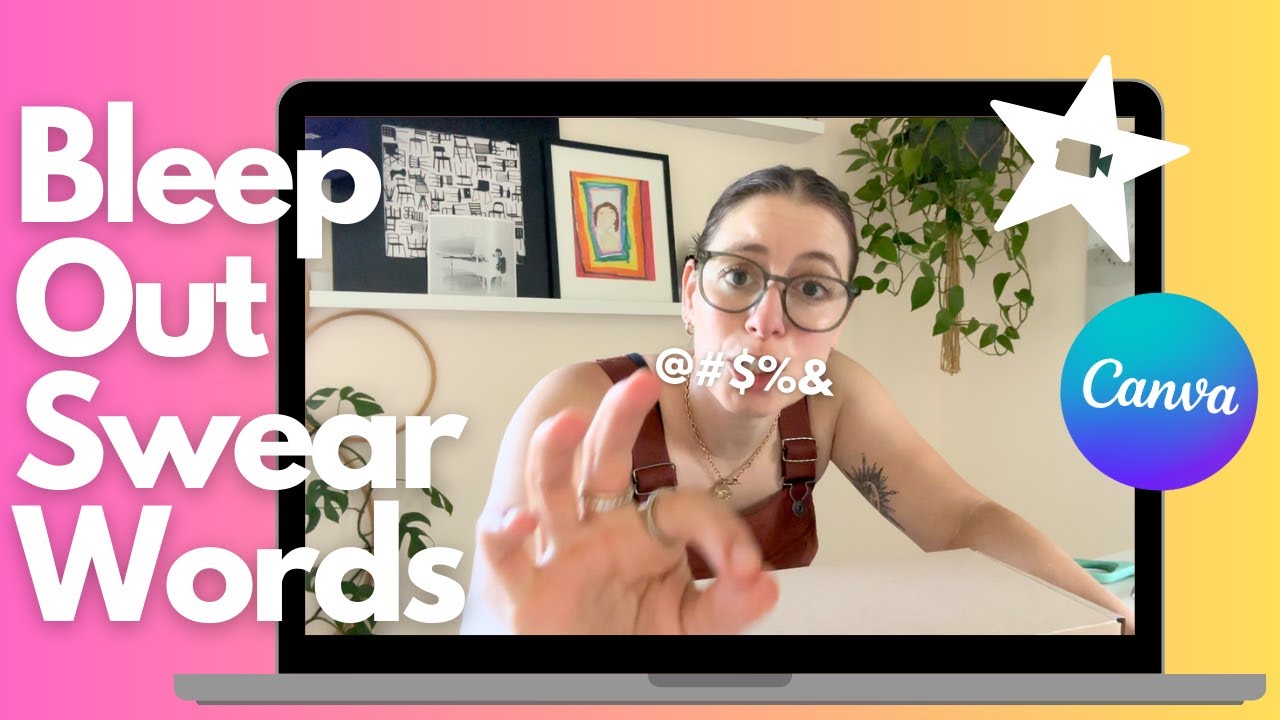 Bleep Out a Swear Word 🤬 | Video Editing | iMovie + Canva | Creator Hub Tutorials