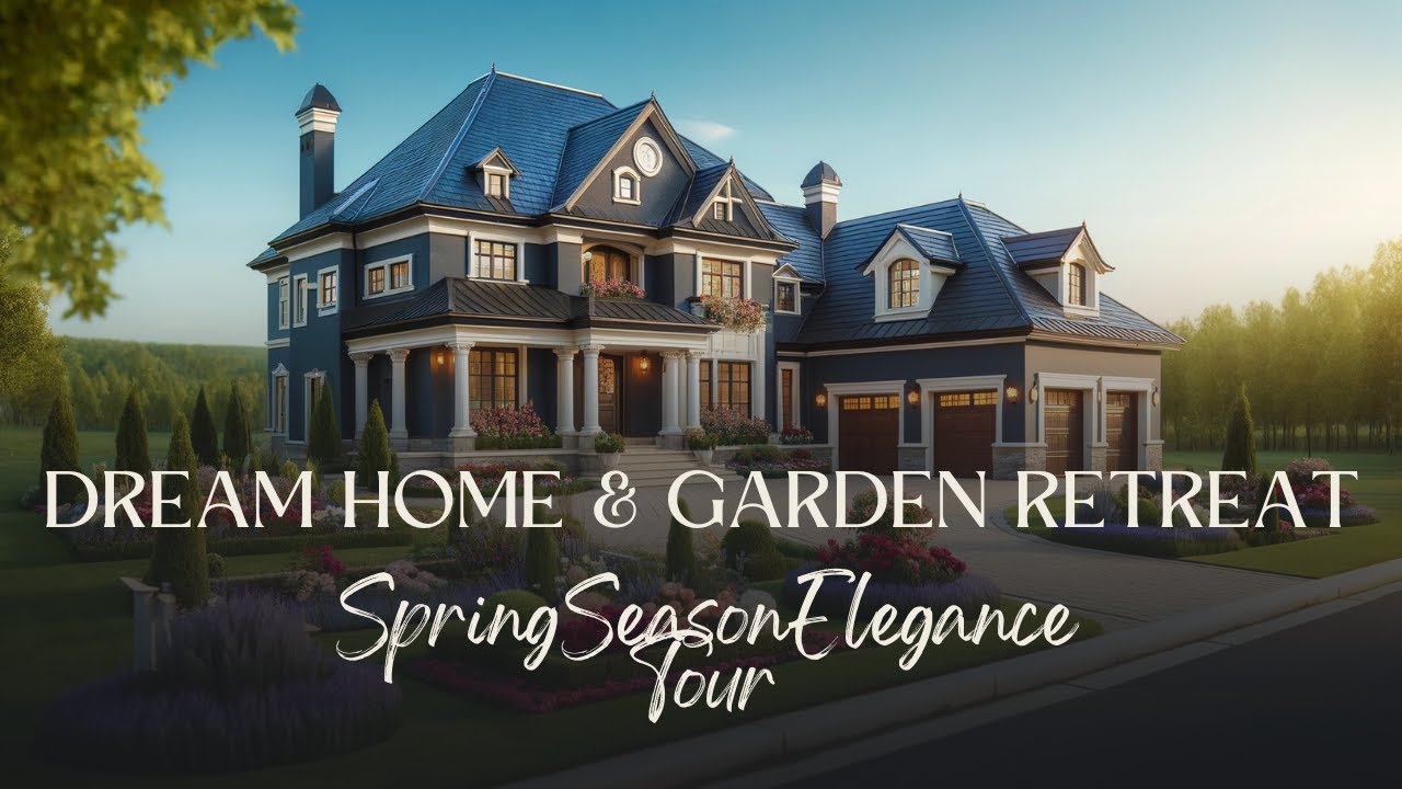 Elegant Modern Farmhouse Tour | Navy, Pastel & Copper Home + Garden Retreat | Home Design Ideas
